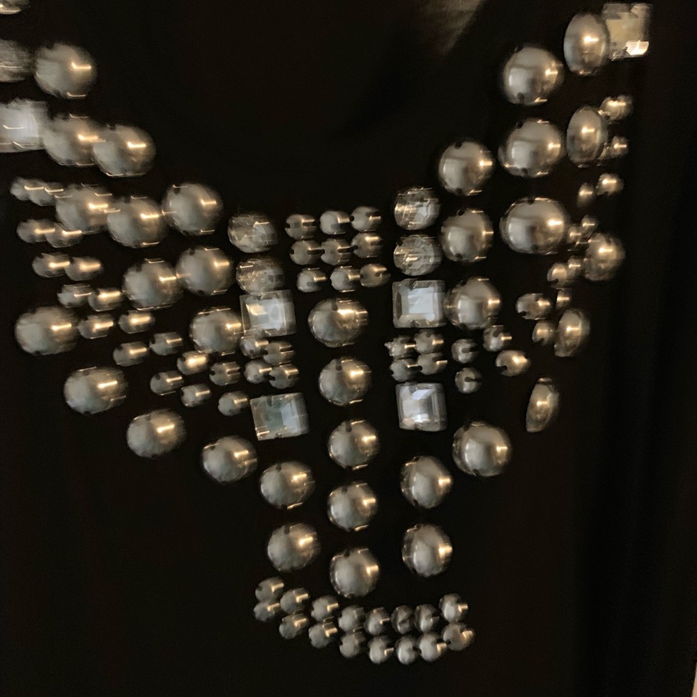 Black tank with jewels